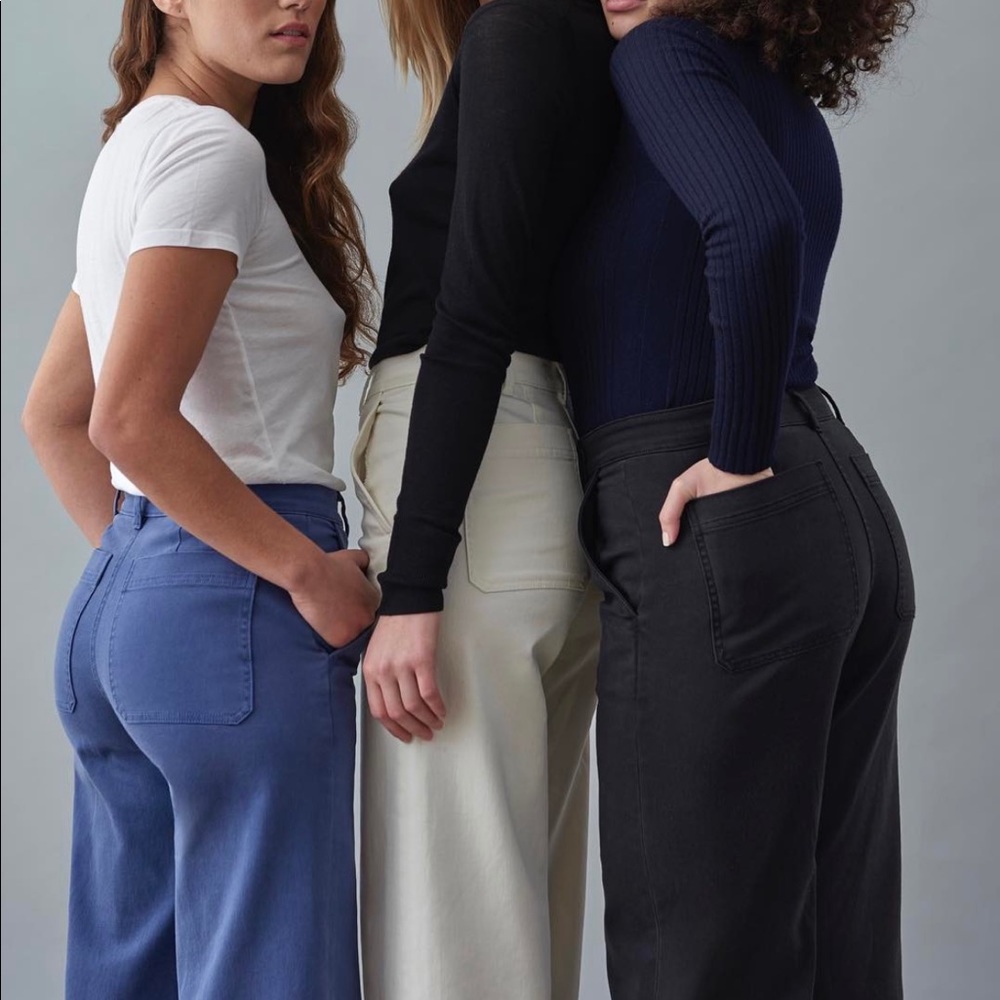 Black- Everlane The Straight leg Crop
